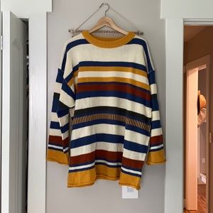 Oversized Stripe Sweater